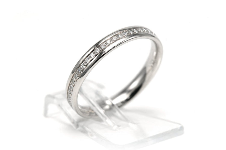 Bague 53 Tiffany & Co. - Bague en or blanc 18 carats et diamants taille brillant 58 Facettes 22549
