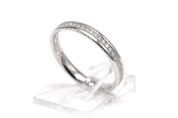 Bague 53 Tiffany & Co. - Bague en or blanc 18 carats et diamants taille brillant 58 Facettes 22549