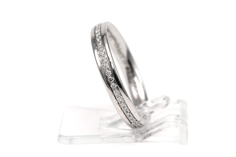 Bague 53 Tiffany & Co. - Bague en or blanc 18 carats et diamants taille brillant 58 Facettes 22549