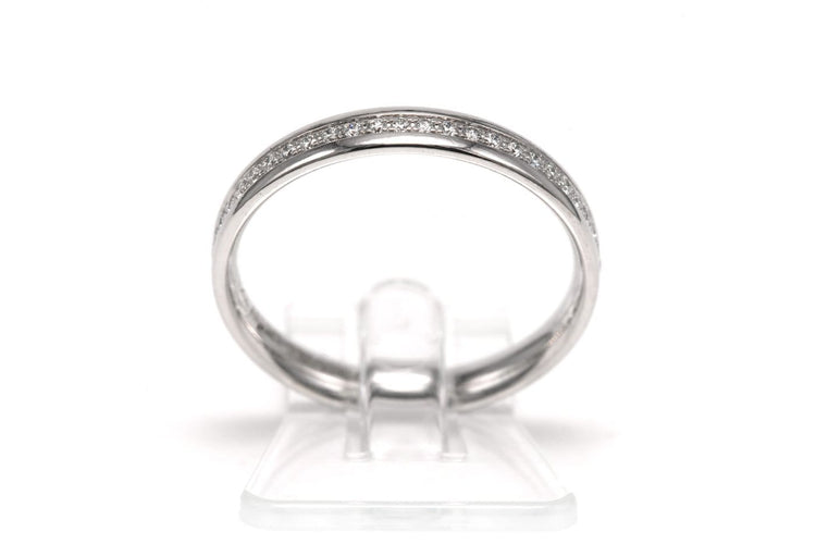 Bague 53 Tiffany & Co. - Bague en or blanc 18 carats et diamants taille brillant 58 Facettes 22549