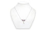 Collier Collier contemporain - Pendentif en or blanc 18 carats, rubis et diamants 58 Facettes 23671