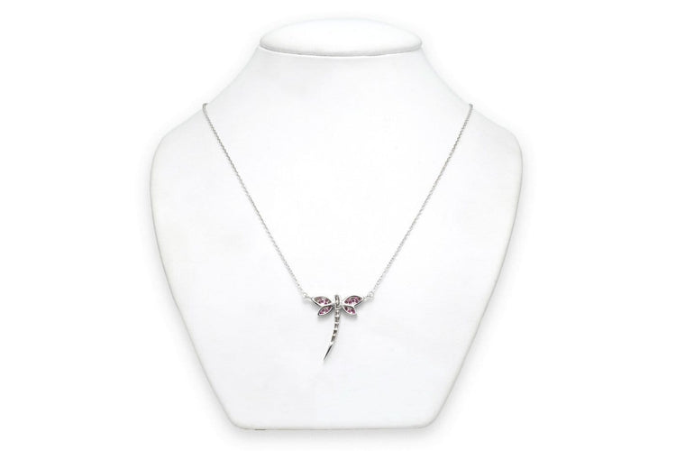 Collier Collier contemporain - Pendentif en or blanc 18 carats, rubis et diamants 58 Facettes 23671