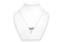 Collier Collier contemporain - Pendentif en or blanc 18 carats, rubis et diamants 58 Facettes 23671