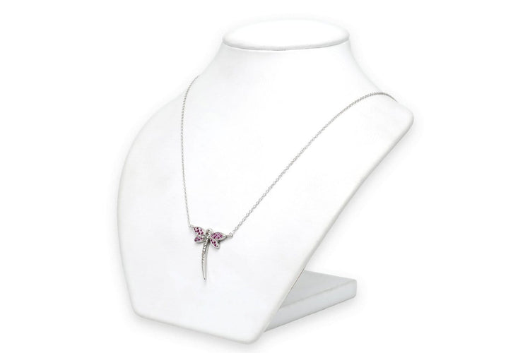 Collier Collier contemporain - Pendentif en or blanc 18 carats, rubis et diamants 58 Facettes 23671
