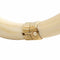 Bracelet Bracelet jonc animalier en ivoire et or jaune 18 carats 58 Facettes 1057/09