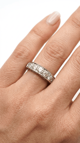 Bague 58 Bague en or blanc 18 ct avec diamants 58 Facettes 277/A 2026