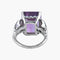 Bague 50 Victoire - Bague en or blanc avec améthyste et diamants 58 Facettes BO/220027