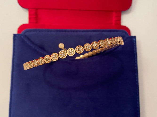 Collier Chantecler Paillettes - Collier choker en or rose et diamants 58 Facettes AZ-GAD-CH41774
