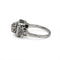 Bague 51 Bague ancienne - Bague en or blanc, platine et diamants 58 Facettes 260028SP