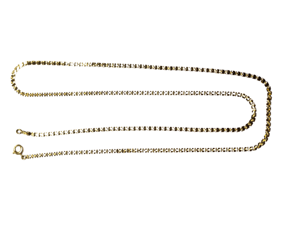 Collier Chaîne Maille Chenille en or jaune 58 Facettes A12161