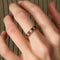 Bague 54 Infinity - Bague en or blanc diamants et rubis 58 Facettes BO/220097 NSS