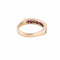 Bague 54 Infinity - Bague en or blanc diamants et rubis 58 Facettes BO/220097 NSS