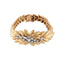 Bracelet Feuillage - Bracelet articulé en or jaune et diamants 58 Facettes BO/2200127