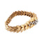 Bracelet Feuillage - Bracelet articulé en or jaune et diamants 58 Facettes BO/2200127