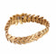 Bracelet Feuillage - Bracelet articulé en or jaune et diamants 58 Facettes BO/2200127