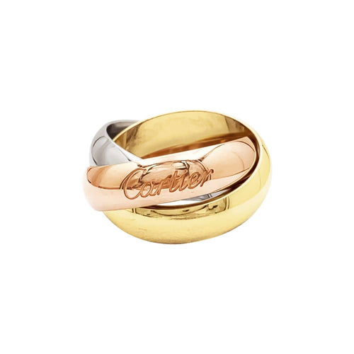 Bague 48 Bague Cartier, "Trinity", or jaune, or blanc, or rose. 58 Facettes 35567