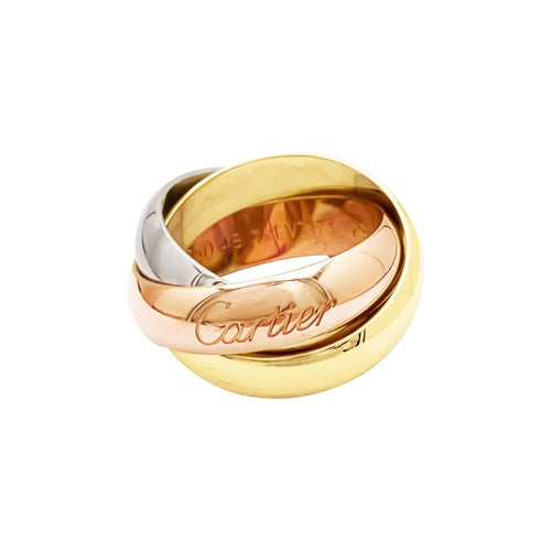 Bague 48 Bague Cartier, "Trinity", or jaune, or blanc, or rose. 58 Facettes 35567