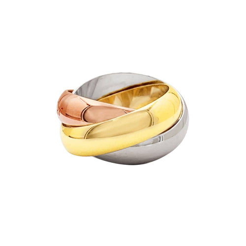 Bague 48 Bague Cartier, "Trinity", or jaune, or blanc, or rose. 58 Facettes 35567