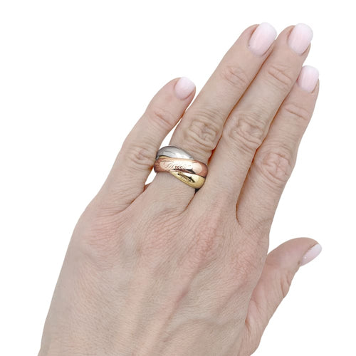 Bague 48 Bague Cartier, "Trinity", or jaune, or blanc, or rose. 58 Facettes 35567