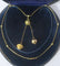 Collier Collier négligé antillais XIXe siècle en or jaune 18 carats 58 Facettes Collier