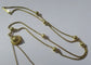Collier Collier négligé antillais XIXe siècle en or jaune 18 carats 58 Facettes Collier