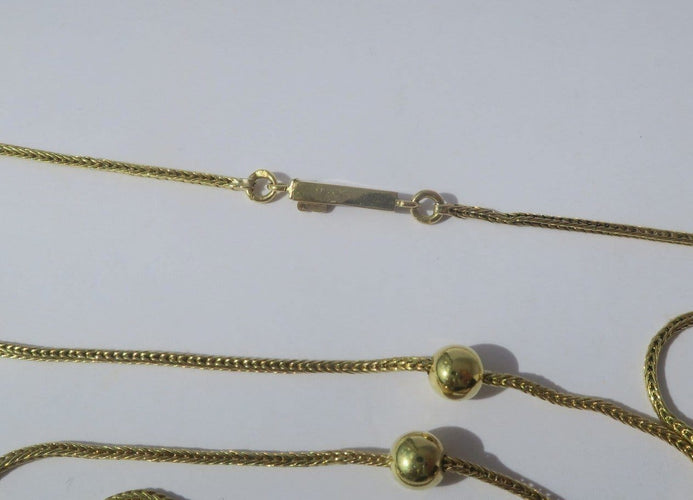 Collier Collier négligé antillais XIXe siècle en or jaune 18 carats 58 Facettes Collier