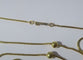 Collier Collier négligé antillais XIXe siècle en or jaune 18 carats 58 Facettes Collier
