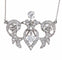 Collier Collier Art nouveau en or blanc 18 carats, platine et diamants 58 Facettes BO/220125