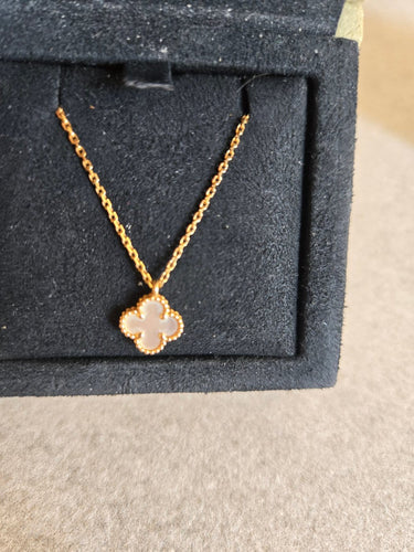 Collier Van Cleef & Arpels Sweet Alhambra - Collier en or jaune et nacre 58 Facettes Jnci03