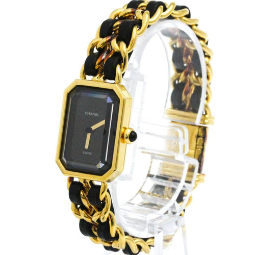 Montre Chanel Premiere Rock Quartz Watch Plated Metal and Leather 58 Facettes zjoh94hcl4