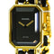 Montre Chanel Première Rock - Montre quartz en métal plaqué or et cuir 58 Facettes pnay4qw28c