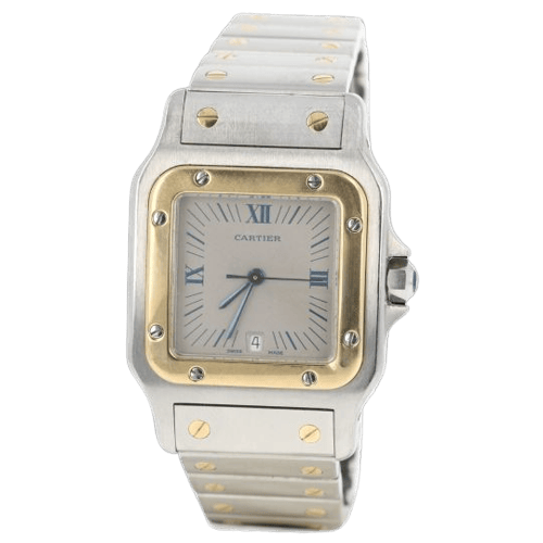 Montre Cartier Santos Galbée - Montre en or jaune et acier 58 Facettes MT46227