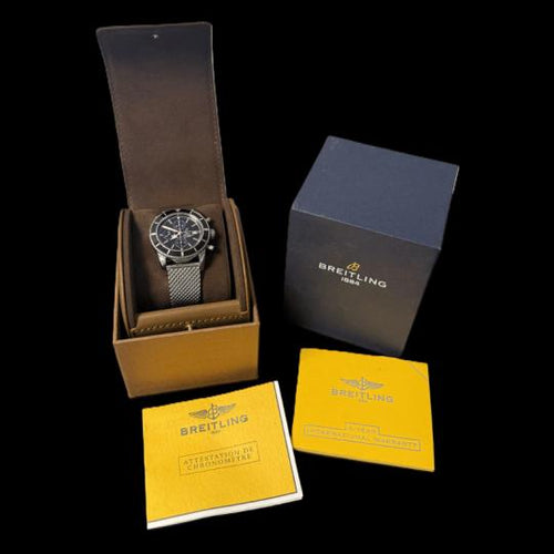 Montre Breitling Superocean Heritage - Montre chronographe 46 mm en acier 58 Facettes MT46123