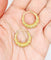 Boucles d'oreilles Créoles vintage en or blanc et jaune 18k 58 Facettes A06930