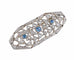 Broche Art Déco - Broche en or blanc et platine diamants et saphirs 58 Facettes BO/2201301