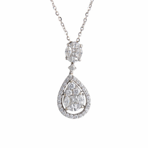 Collier Vahan - Collier en or blanc 18 carats et diamants 58 Facettes BO/220045 RIV