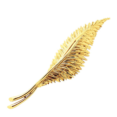 Broche Broche Van Cleef & Arpels, "Plumes", or jaune. 58 Facettes 35598
