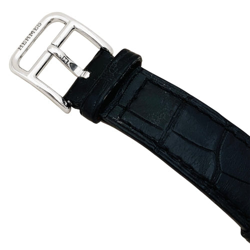 Montre Montre Femme Hermès, "Heure H", acier, nacre et diamants. 58 Facettes 35581