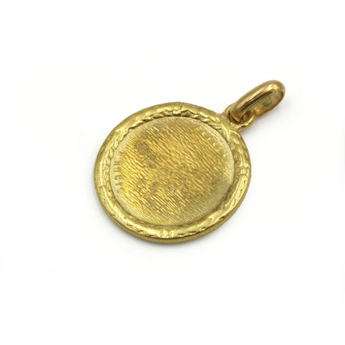 Pendentif AUGIS - Médaille d'amour en or jaune 750‰ et rubis 58 Facettes 250347R