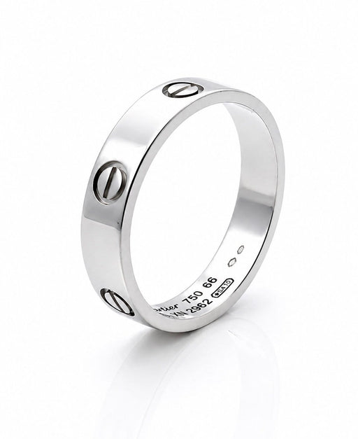 Bague 66 Cartier Love - Alliance en or blanc 18 carats, taille 66 58 Facettes Lc
