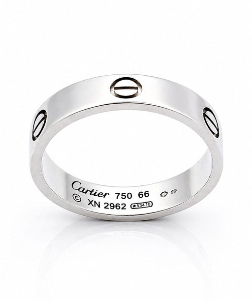 Bague 66 Cartier Love - Alliance en or blanc 18 carats, taille 66 58 Facettes Lc