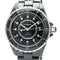 Montre Chanel J12 - Montre automatique en céramique et acier inoxydable, index diamantés 58 Facettes d7p09on25g