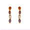 Boucles d'oreilles Boucles d'oreilles navette en or jaune et pierres fines 58 Facettes BO/220165