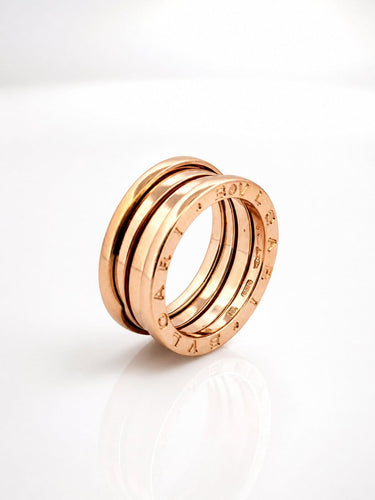 Bague 54 BVLGARI B-Zero1 - Bague en or rose 18 carats taille 54 58 Facettes 90929-ac12931