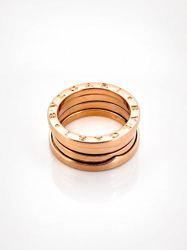 Bague 54 BVLGARI B-Zero1 - Bague en or rose 18 carats taille 54 58 Facettes 90929-ac12931