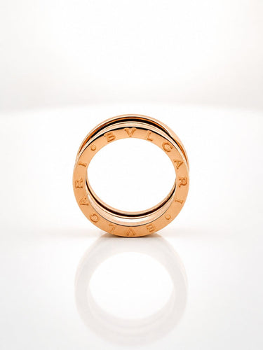 Bague 54 BVLGARI B-Zero1 - Bague en or rose 18 carats taille 54 58 Facettes 90929-ac12931