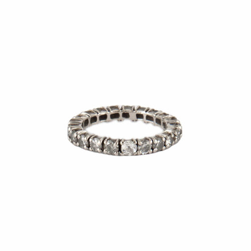 Bague 49.5 Alliance américaine - Bague en or blanc et diamants 58 Facettes BO/230021