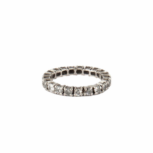 Bague 49.5 Alliance américaine - Bague en or blanc et diamants 58 Facettes BO/230021