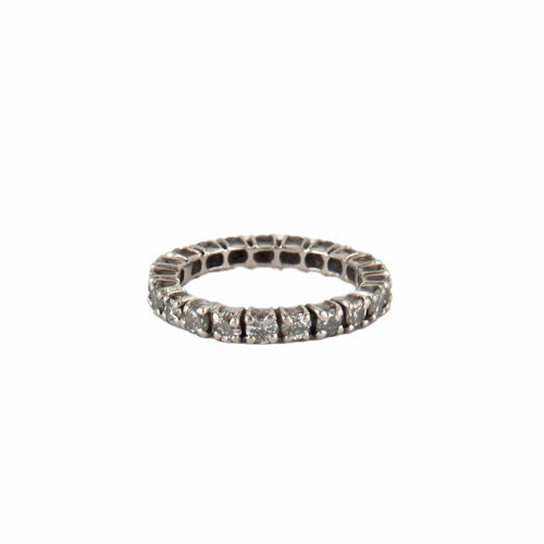 Bague 49.5 Alliance américaine - Bague en or blanc et diamants 58 Facettes BO/230021