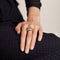 Bague 54 Bague jonc en or jaune, rubis et saphirs 58 Facettes BO/220013/